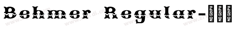 Behmer Regular字体转换